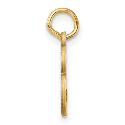 14K Diamond-cut Letter B Initial Charm