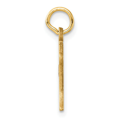 14K Diamond-cut Letter K Initial Charm