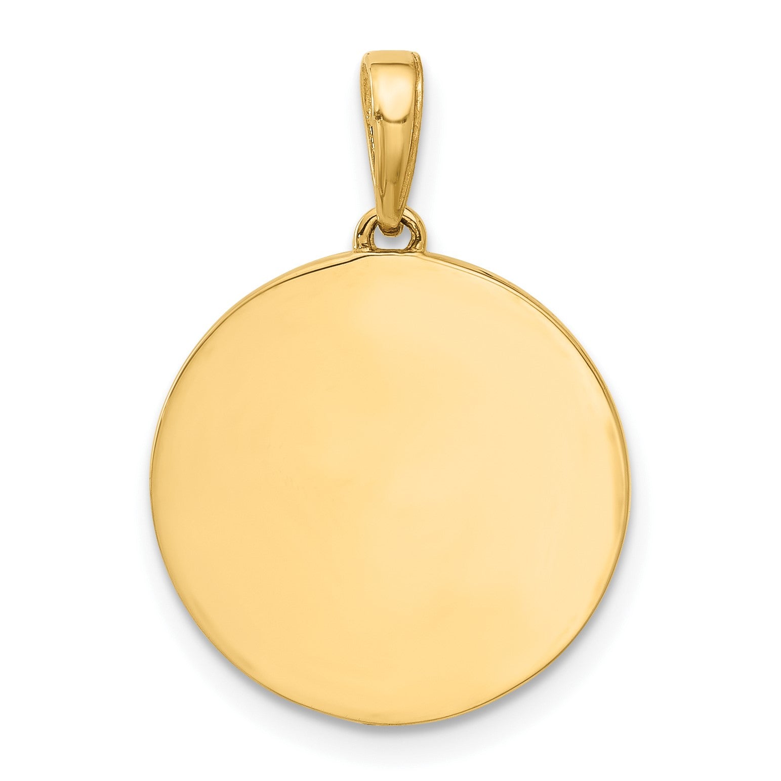 14k and White Rhodium Diamond-cut It's A Boy Pendant