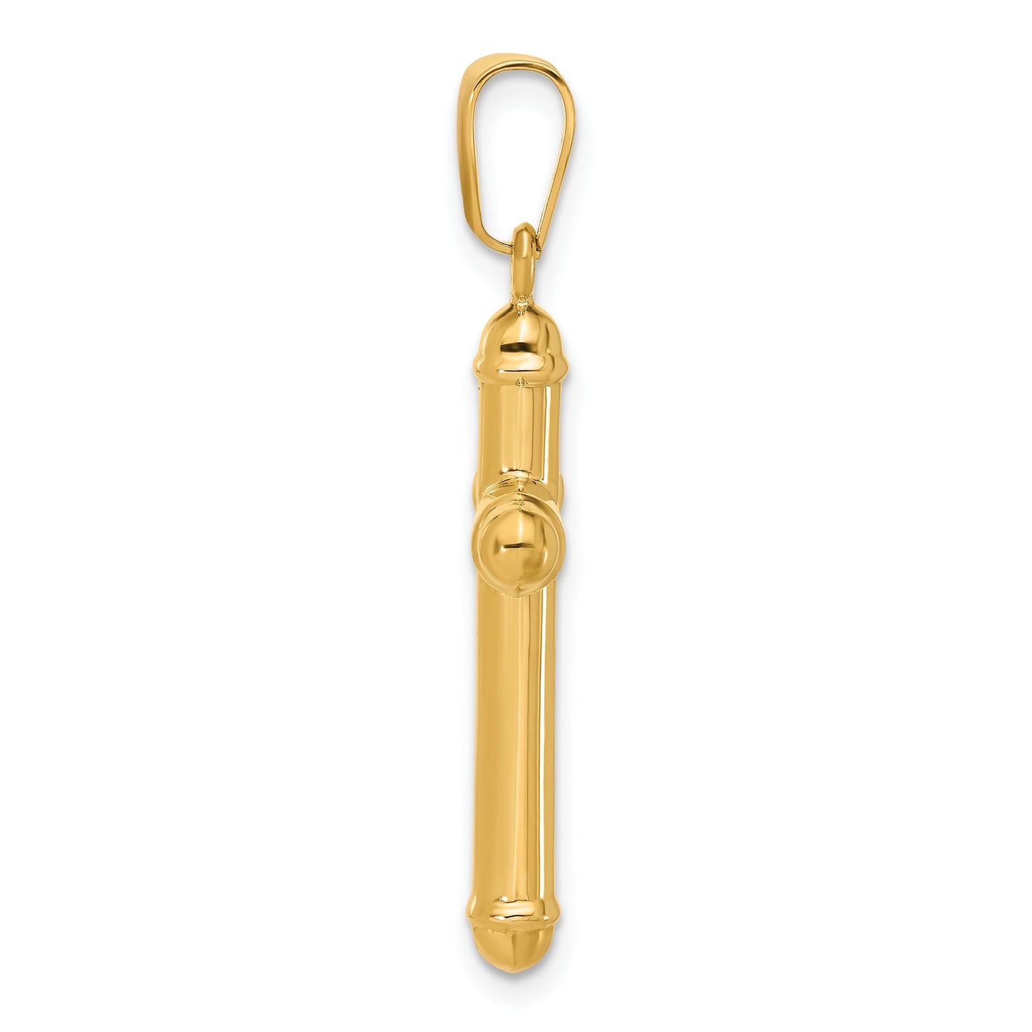 14K Polished Cross Pendant