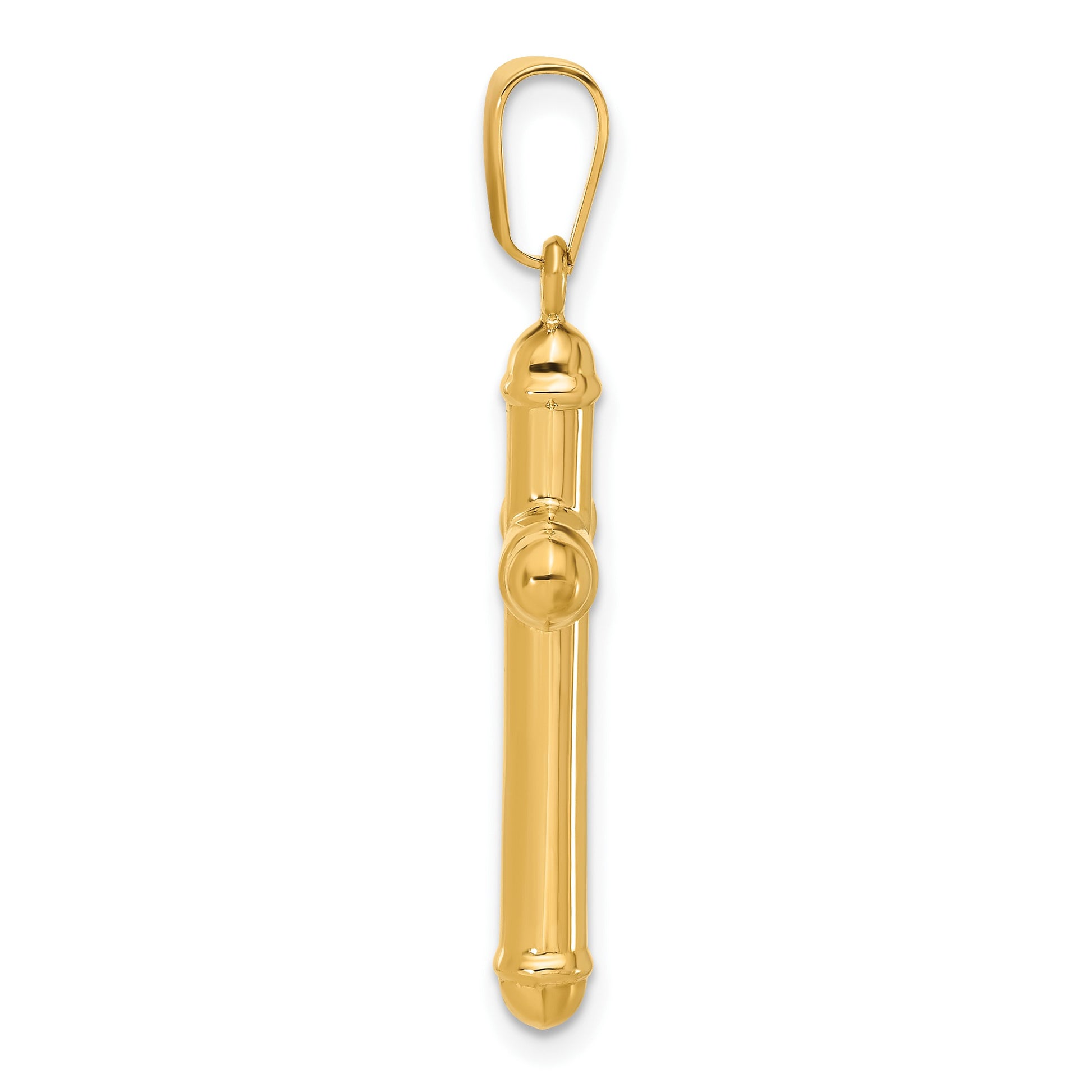14K Polished Cross Pendant