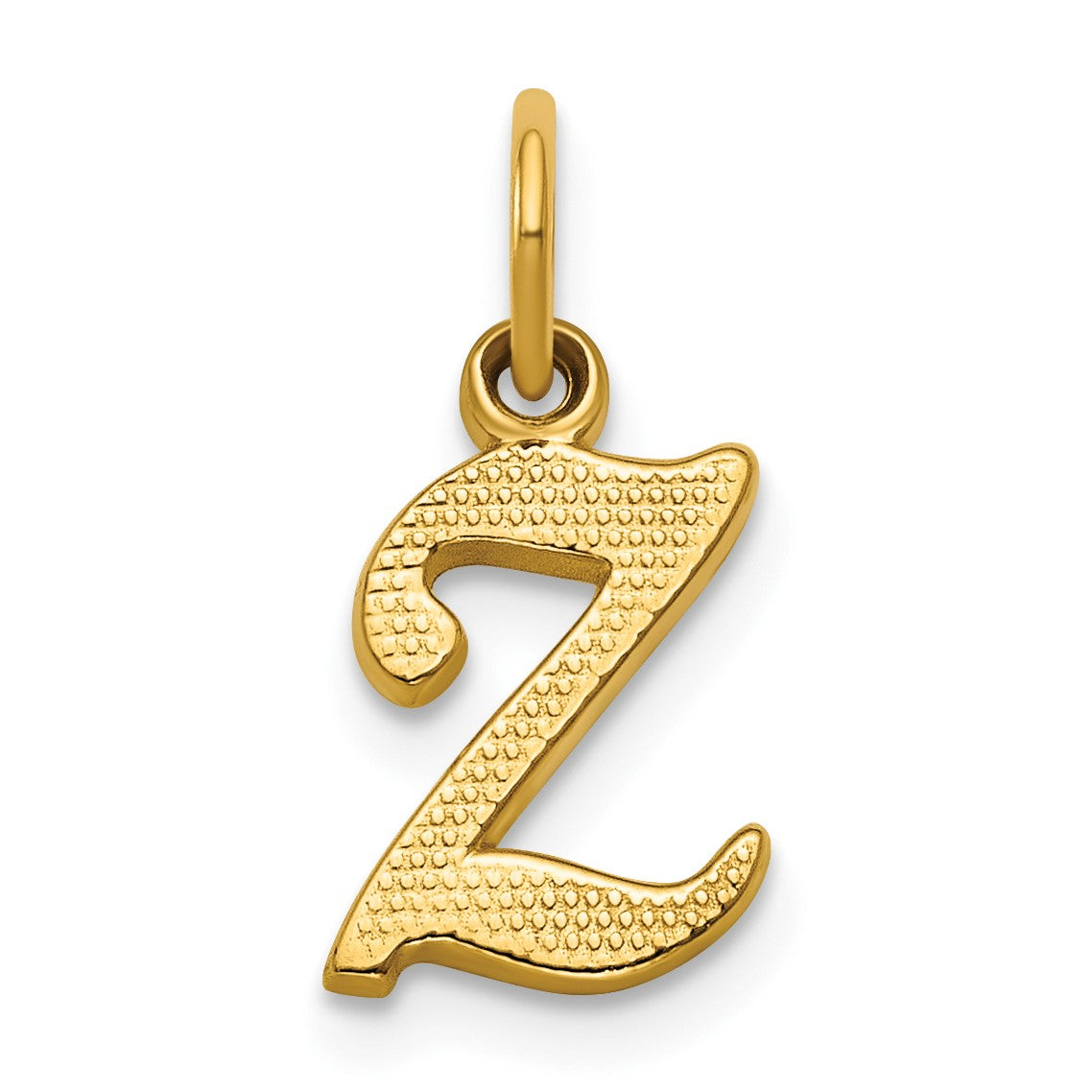 14ky Casted Initial Z Charm