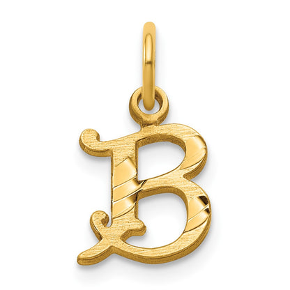 14k Letter B Initial Charm