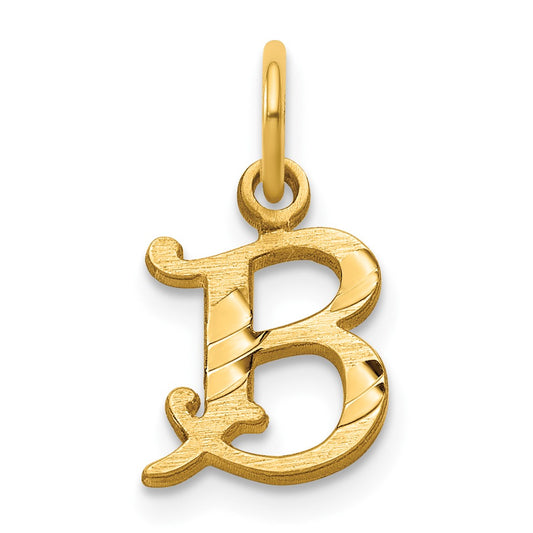 14k Letter B Initial Charm