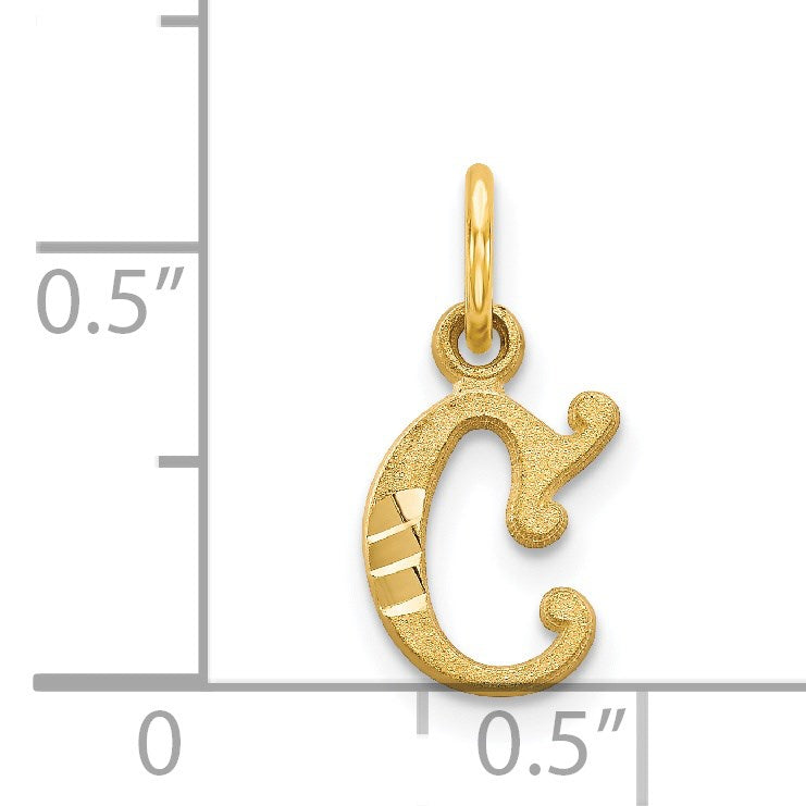 14k Letter C Initial Charm