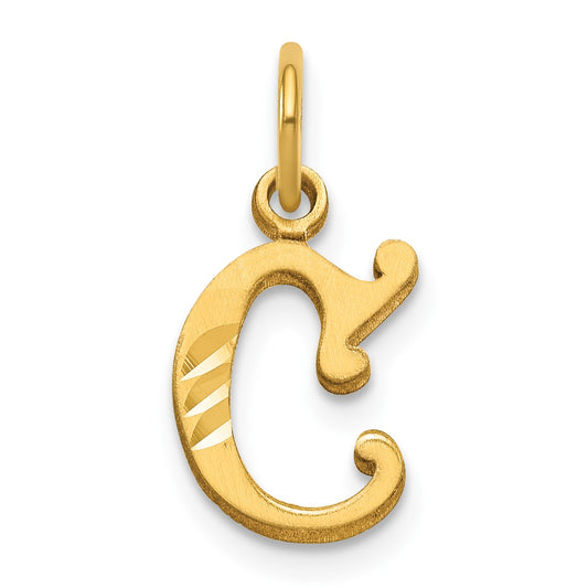 14k Letter C Initial Charm