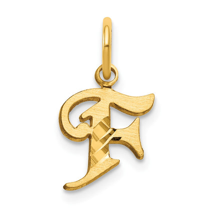 14k Letter F Initial Charm