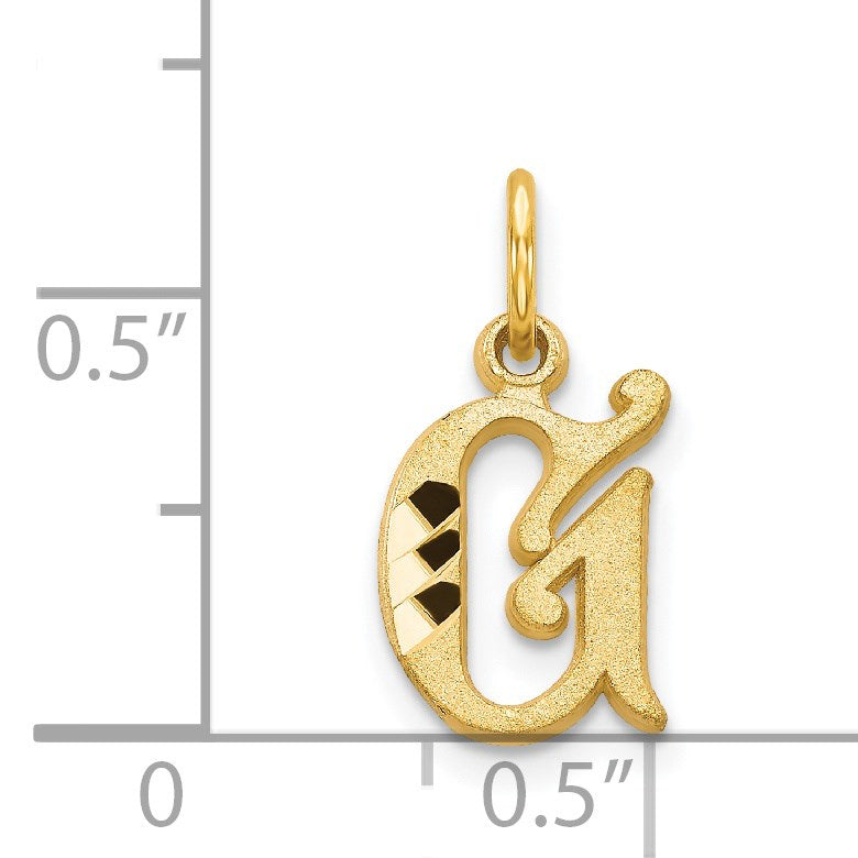 14k Letter G Initial Charm