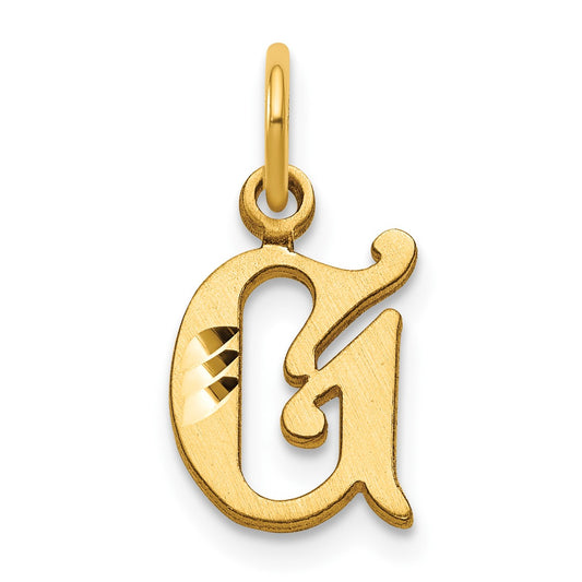 14k Letter G Initial Charm