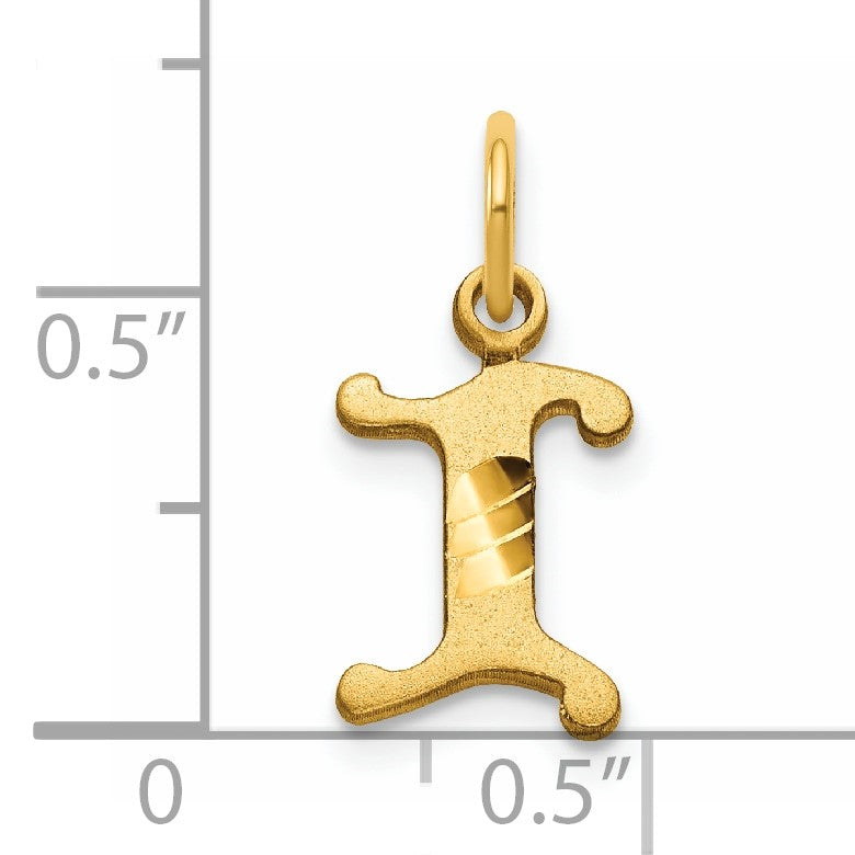 14k Letter I Initial Charm