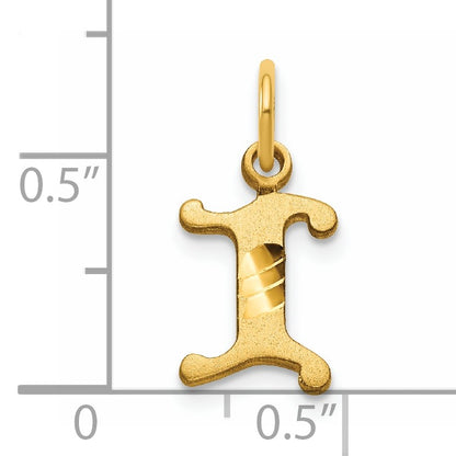 14k Letter I Initial Charm