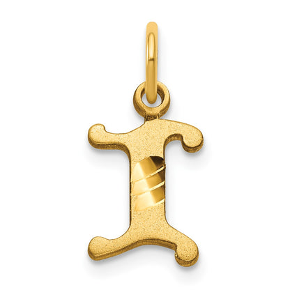 14k Letter I Initial Charm