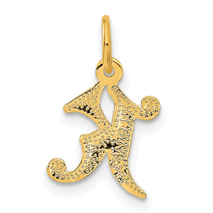 14k Letter K Initial Charm