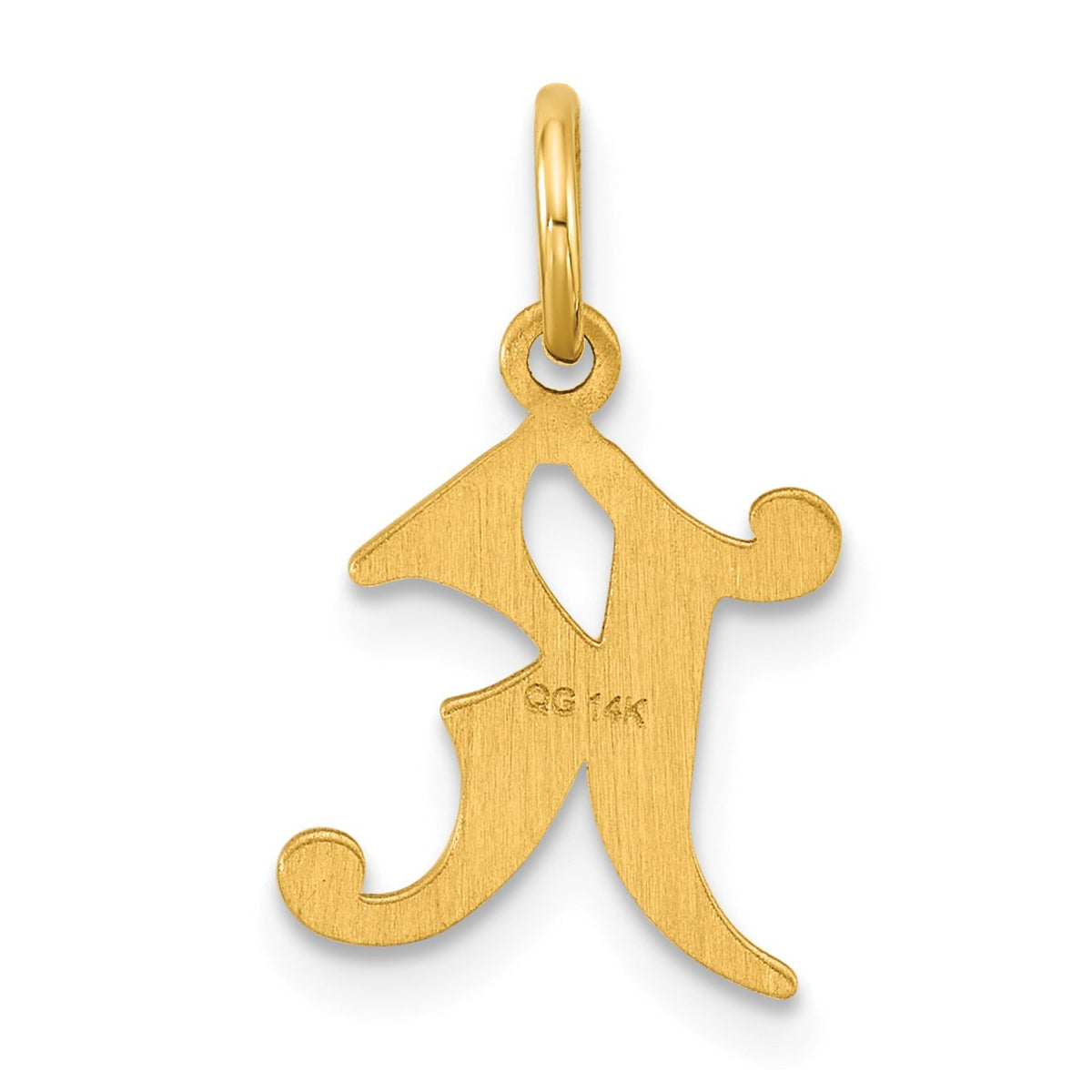 14k Letter K Initial Charm