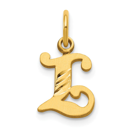 14k Letter L Initial Charm