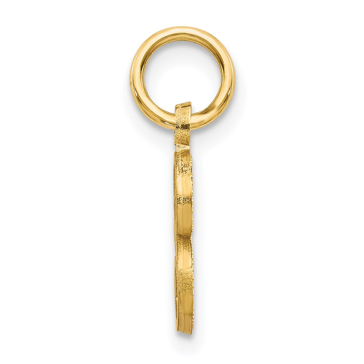 14k Letter S Initial Charm