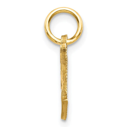 14k Letter T Initial Charm