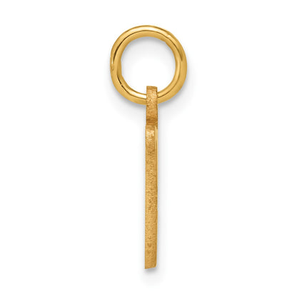 14k Letter U Initial Charm