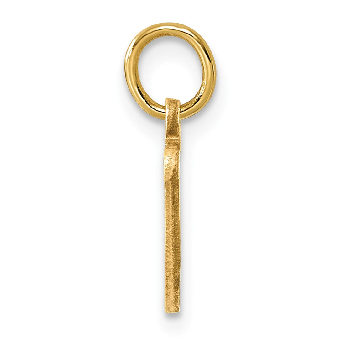 14k Letter U Initial Charm