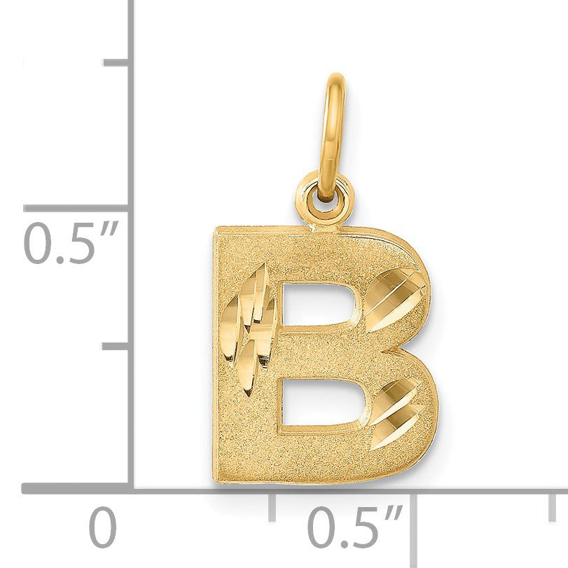 14k Letter B Initial Charm