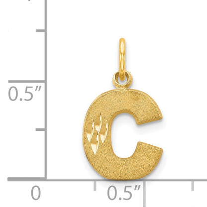 14k Letter C Initial Charm