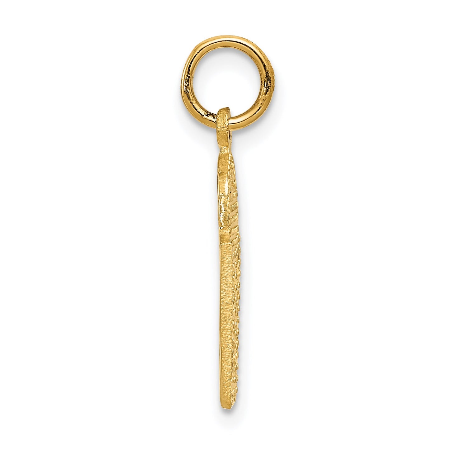 14k Basketball in Net Charm