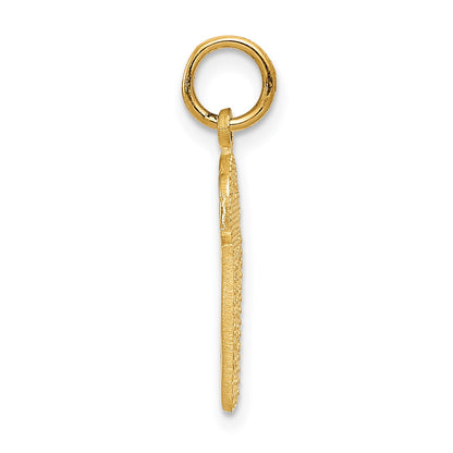 14k Basketball in Net Charm