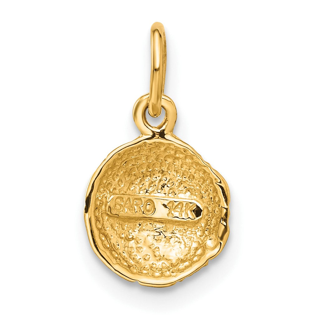 14k Domed Soccer Ball Charm