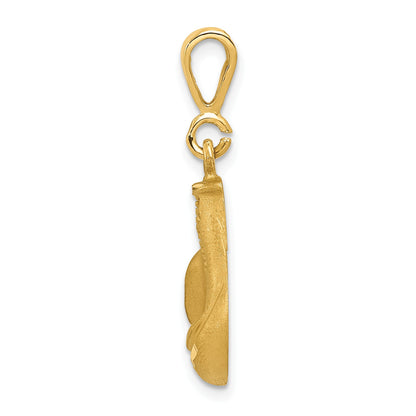 14k Cut-out Boxing Glove Charm
