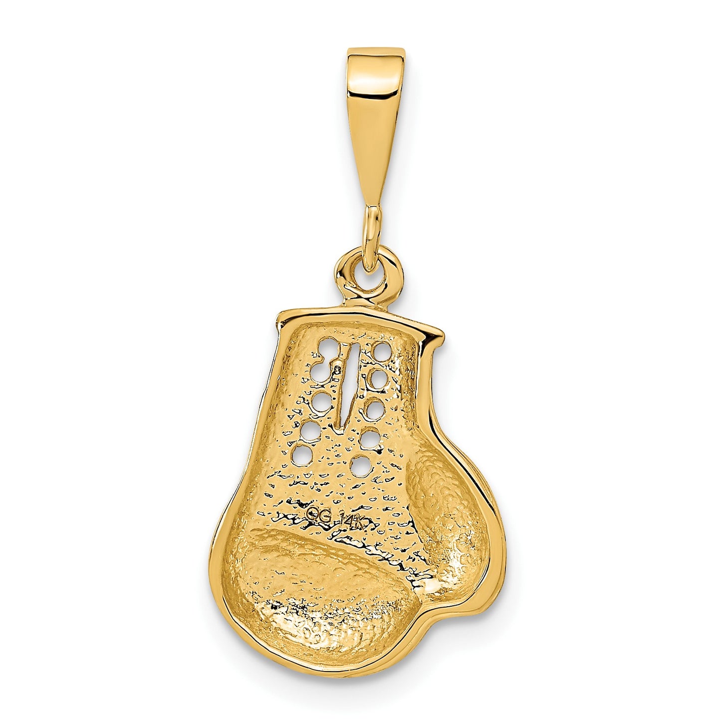 14k Cut-out Boxing Glove Charm