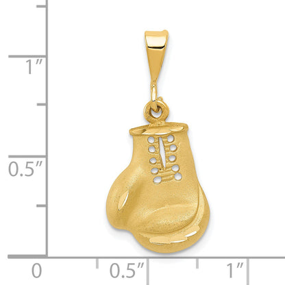14k Cut-out Boxing Glove Charm