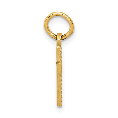 14k Tiny Cross Charm
