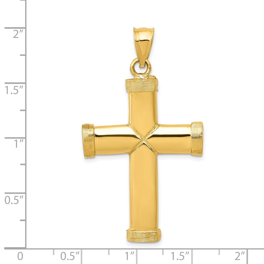 14k Polished Latin Cross Pendant