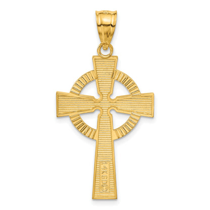 14k Celtic Cross Pendant