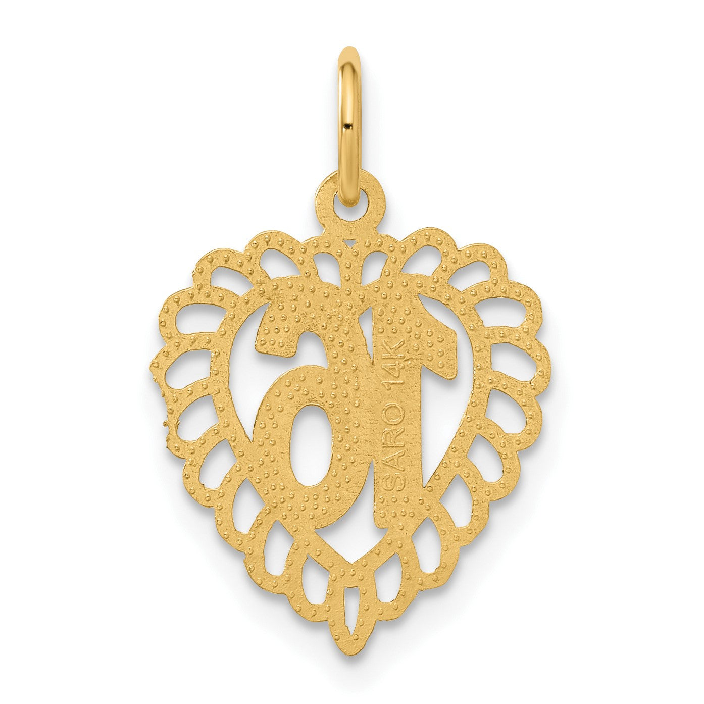 14k 16 in Heart Charm
