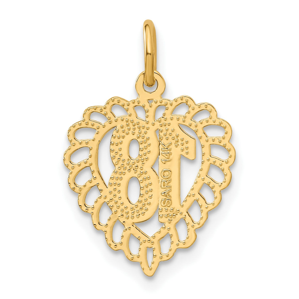 14k 18 in Heart Charm