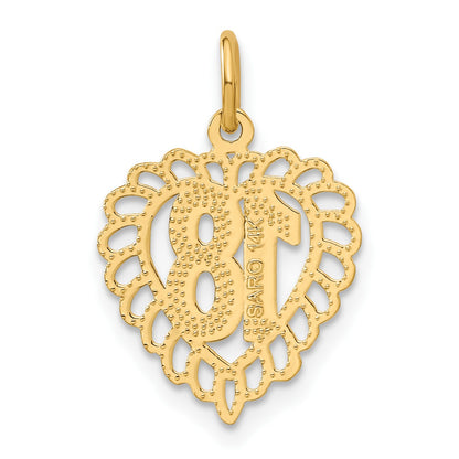 14k 18 in Heart Charm