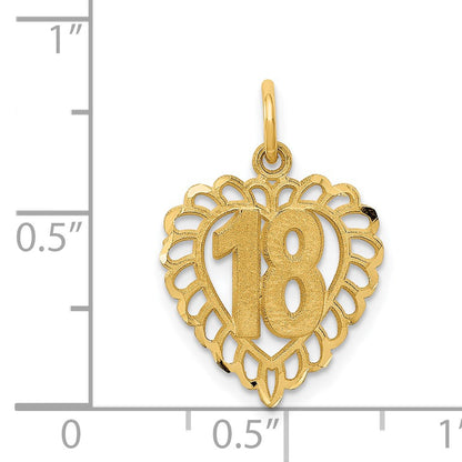 14k 18 in Heart Charm