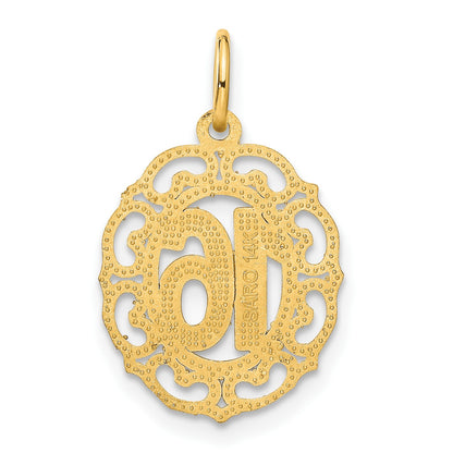 14k 16 in Oval Pendant