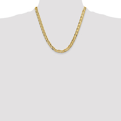 14k 8mm Concave Anchor Chain