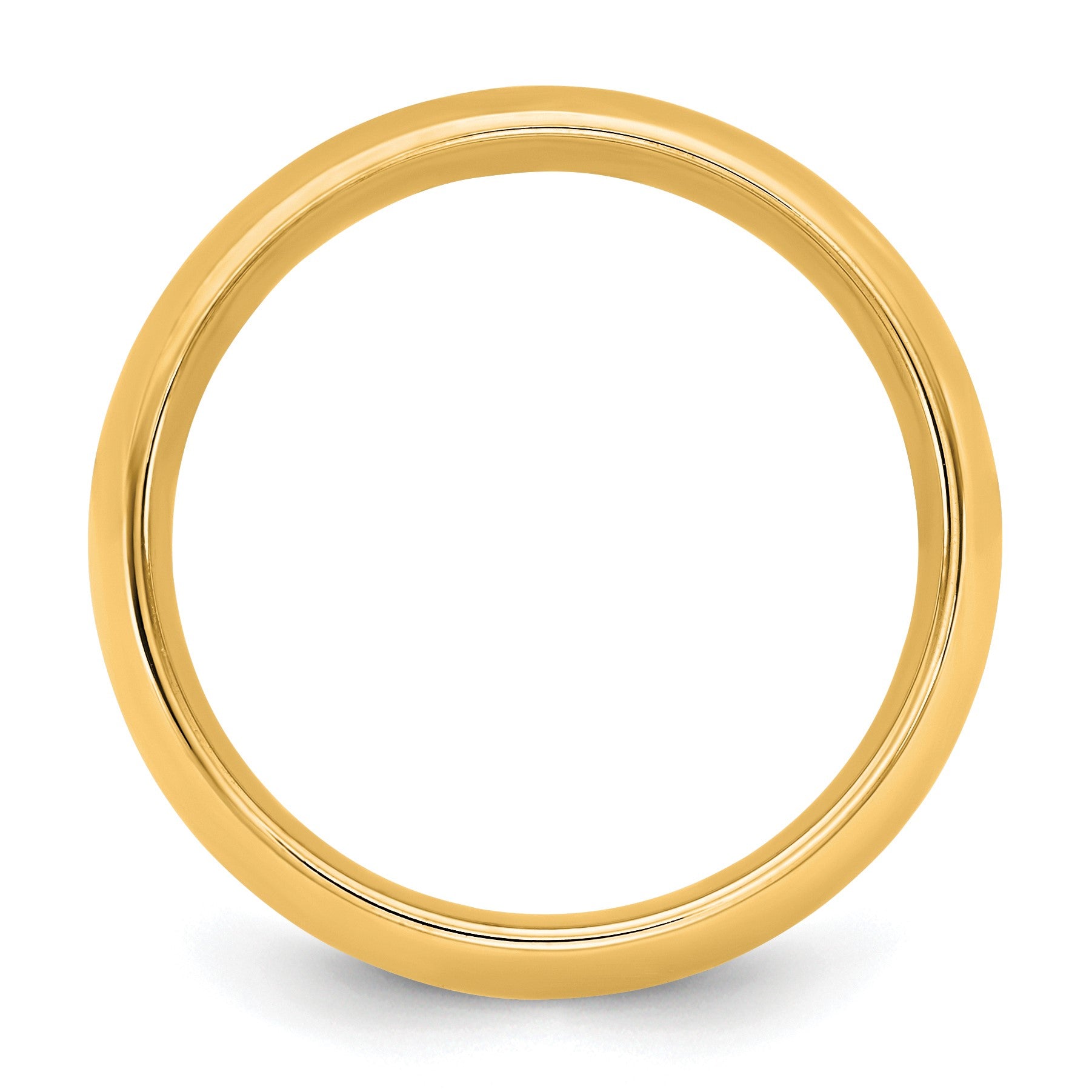 14KY 1mm Standard Comfort Fit Band Size 10