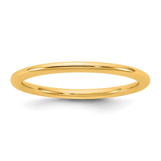 14KY 1.5mm Standard Comfort Fit Band Size 8