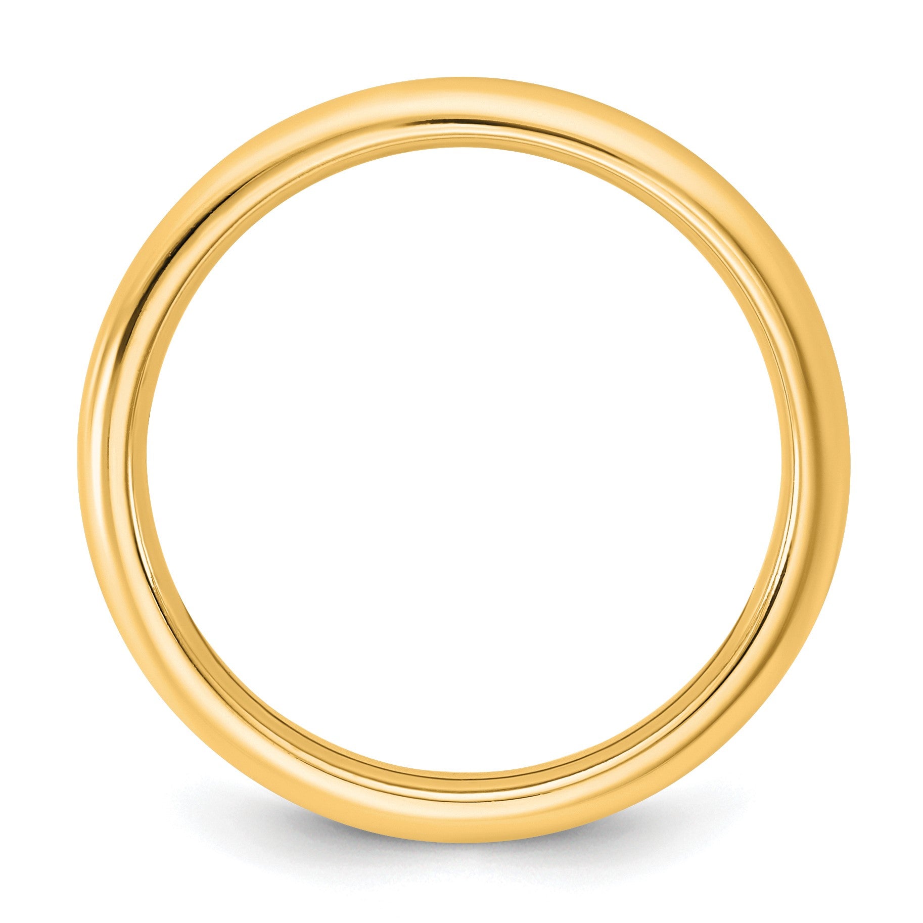 14KY 2.5mm Standard Comfort Fit Band Size 5