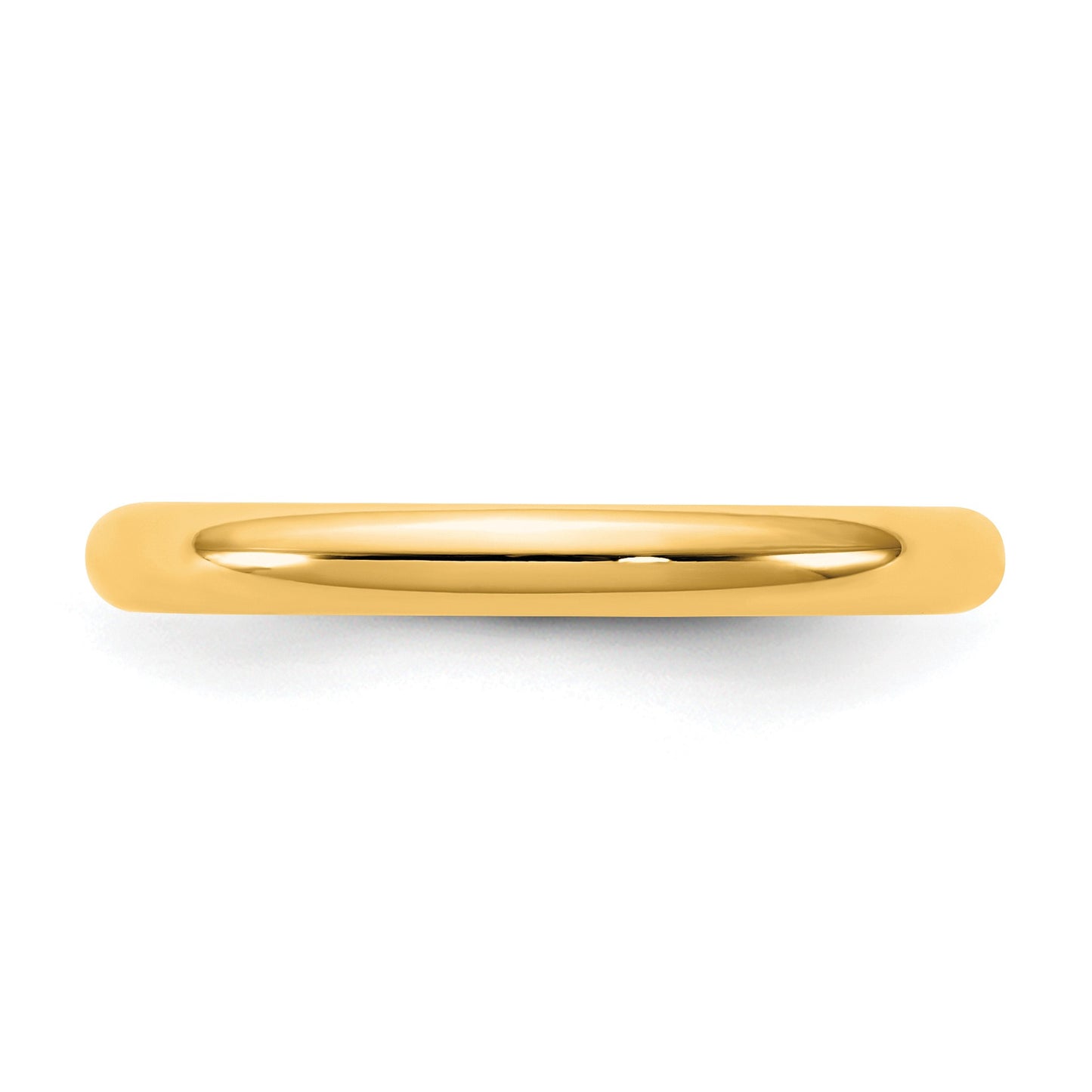 14KY 2.5mm Standard Comfort Fit Band Size 5