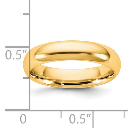 14KY 4.5mm Standard Comfort Fit Band Size 7
