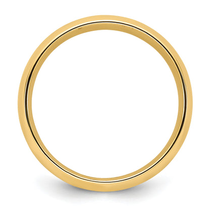 14k Yellow Gold 5mm Standard Weight Comfort Fit Wedding Band Size 14