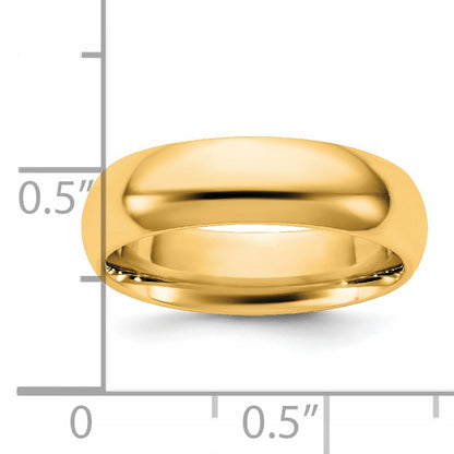 14KY 5.5mm Standard Comfort Fit Band Size 11
