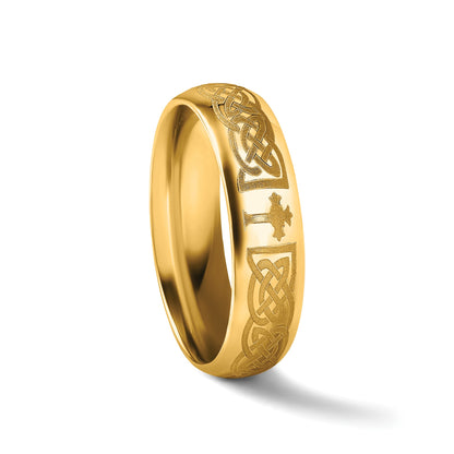 14k Yellow Gold 6mm Standard Weight Comfort Fit Wedding Band Size 11.5
