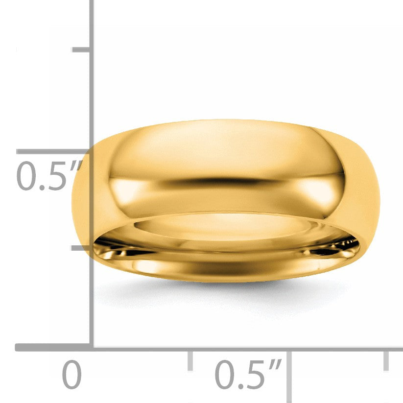 14KY 6.5mm Standard Comfort Fit Band Size 5