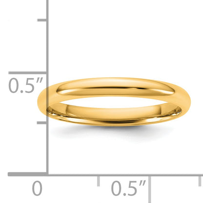14KY 2.5mm LTW Comfort Fit Band Size 7